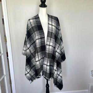 old Navy Plaid Poncho
